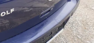 VW Golf 4 Limousine Stoßstange hinten Heckstoßstange Stoßfänger blau LB5N - Bild 6