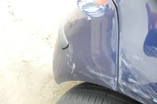 Skoda Fabia 6Y Schrägheck Stoßstange hinten Heckstoßstange blau LF5U - Bild 4