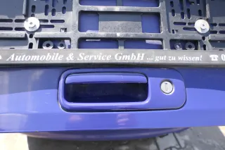VW Polo 6N Heckklappe Klappe hinten Kofferraumklappe mit Scheibe blau LD5D - Bild 5