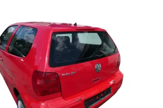Polo 6N2 Heckklappe Klappe hinten Kofferraumklappe rot LP3G Scheibe ohneAnbautei - Bild 4