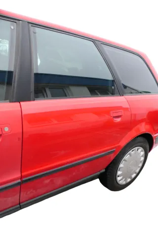Audi 80 90 Tür hinten links Rahmen Türblatt rot LY3H -ohne Anbauteile - Bild 3