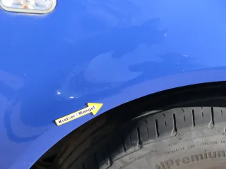 VW Golf 4 1J Kotflügel vorne rechts blau LA5C - Bild 13