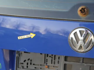 Golf 4 Bora Kombi Variant Heckklappe Klappe Scheibe hinten blau LA5C ohne Anbaut - Bild 15