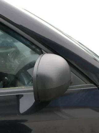 Skoda Fabia 5J mechanisch Spiegel Außenspiegel rechts mit Glas schwarz - Bild 3