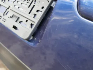 VW Golf 4 Limousine Stoßstange hinten Heckstoßstange Stoßfänger blau LB5N - Bild 9