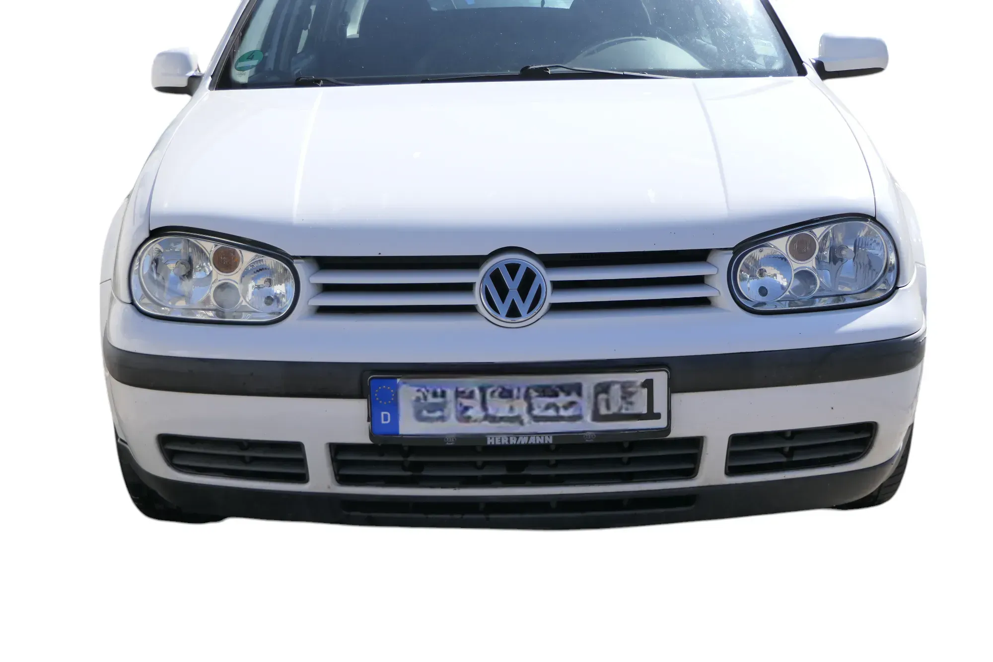 VW Golf 4 1J Stoßstange vorne Stoßfänger vorn weiß LB9A - Bild 1