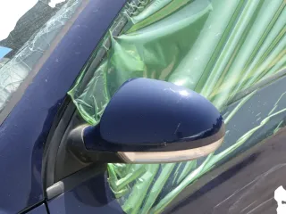 VW Passat 3C elektrischer Spiegel Außenspiegel links mit Glas Blinke blau LA5E - Bild 1