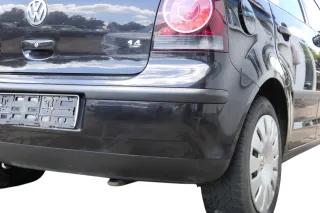 VW Polo 9N 9N3 Stoßstange Heckstoßstange hinten schwarz LC9Z - Einparkhilfe PDC - Bild 12