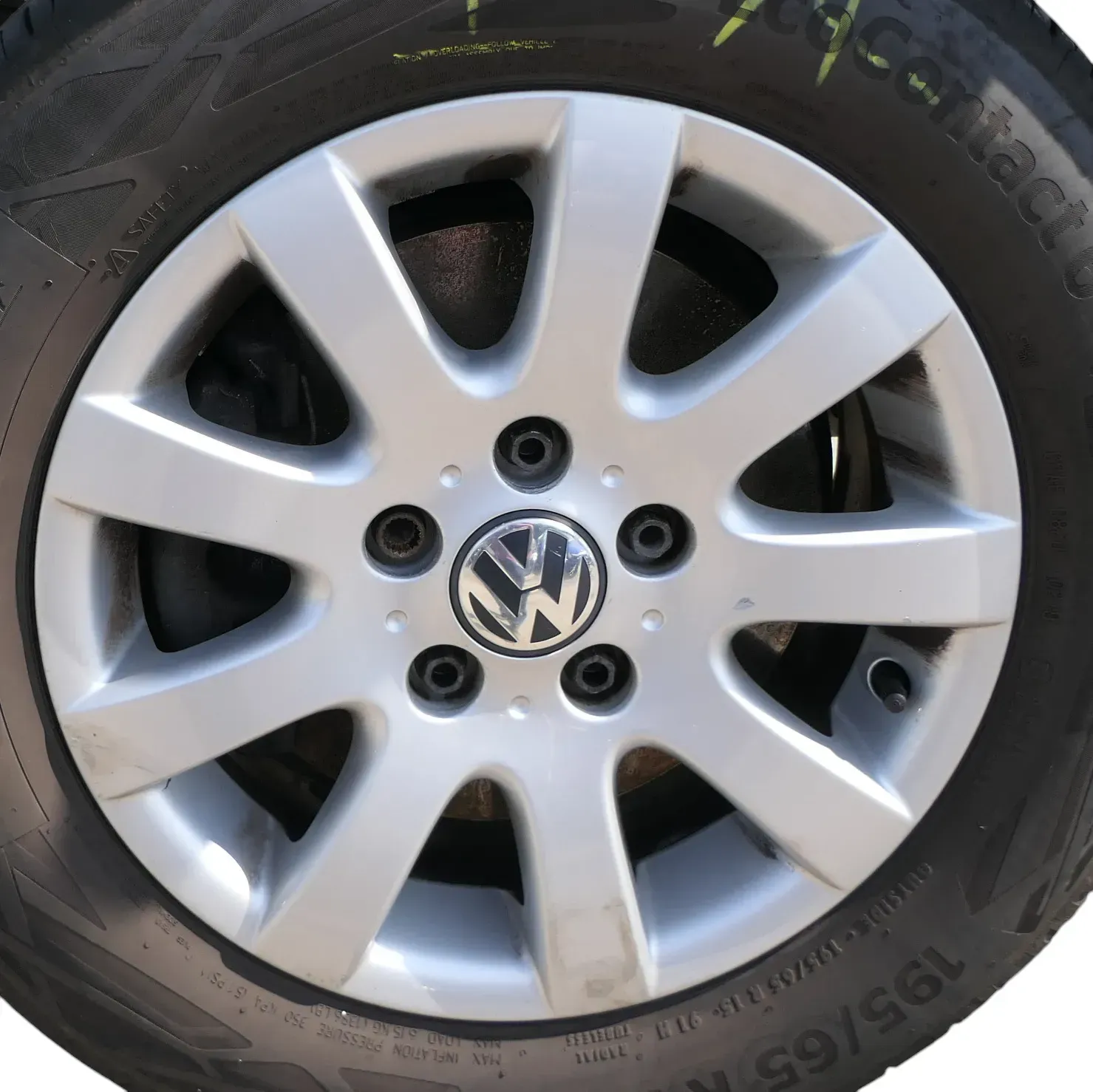 1x Passat Golf Alufelgen Felgen Felge 15 Zoll 1K0601025A 6,5Jx15 ET50 Misano VL - Bild 1