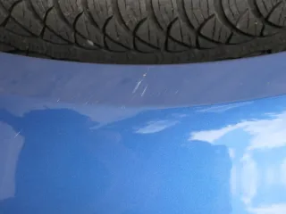 VW Polo 9N 9N3 Stoßstange Heckstoßstange hinten blau LA5K     PDC - Bild 10