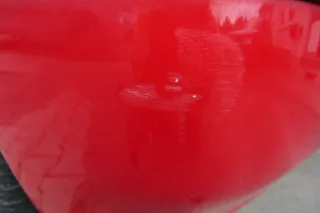 VW Polo 6N2 Stoßstange hinten Heckstoßstange Stoßfänger rot LP3G - Bild 3
