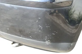 VW Polo 9N 9N3 Stoßstange Heckstoßstange hinten schwarz L041 - Bild 9