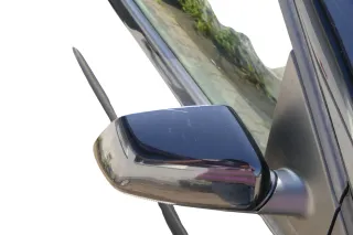 Polo 9N 9N3 mechanischer Spiegel Außenspiegel rechts vorne schwarz L041 Blinker - Bild 3