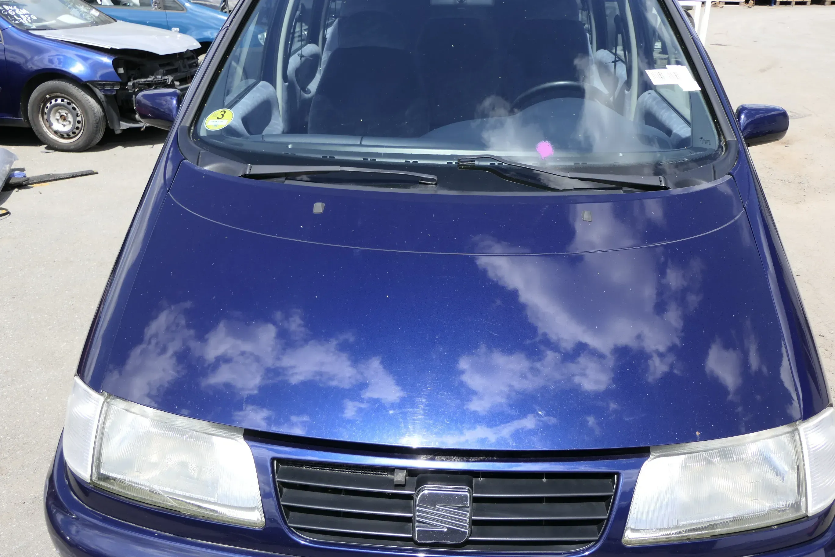 VW Sharan 7M Alhambra Motorhaube Klappe Haube vorne blau LB5N bis ca.Ende1999 - Bild 1