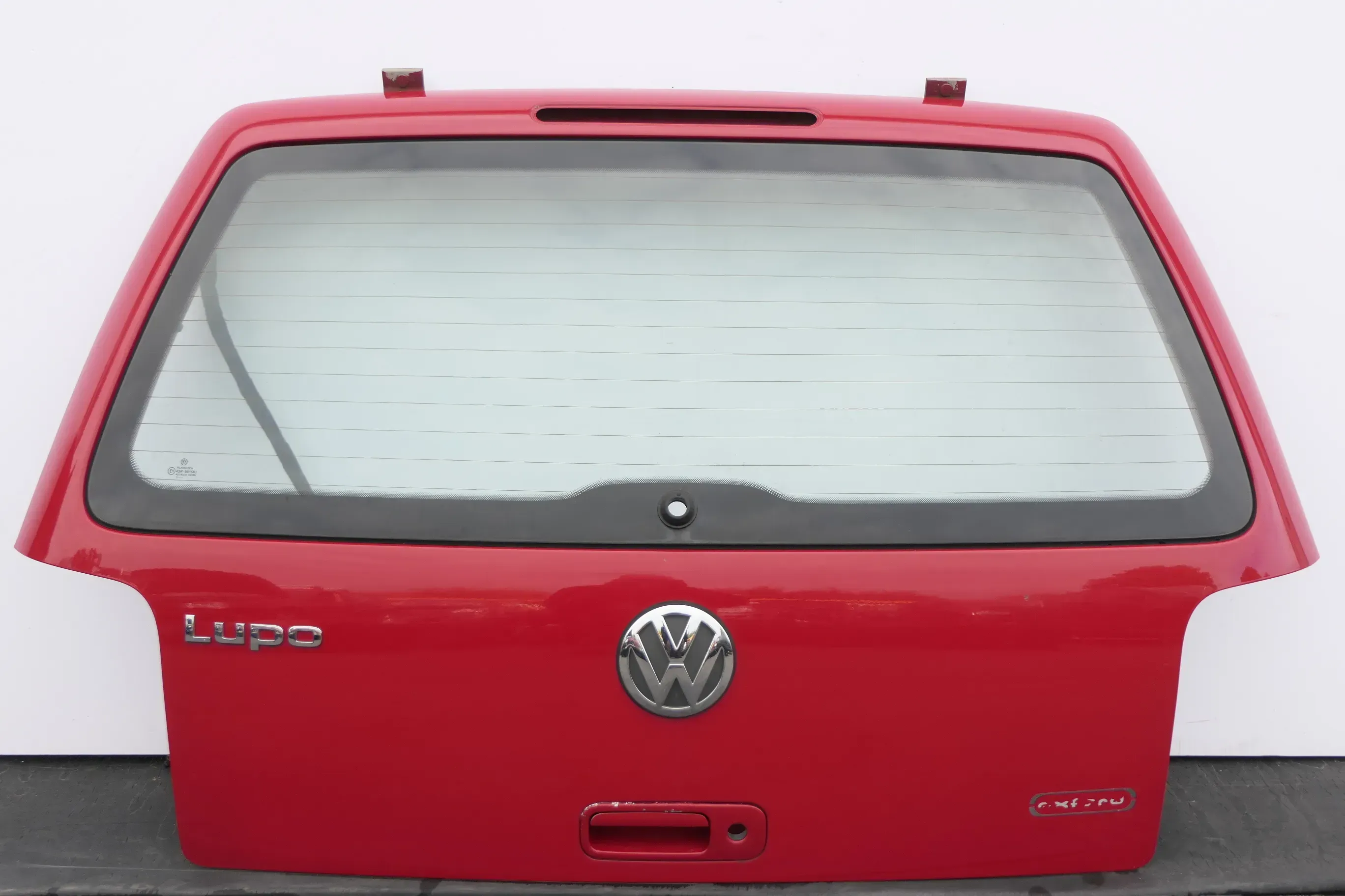 VW Lupo 6X Heckklappe hinten Klappe Kofferraumklappe Scheibe rot LY3D Scheibe - Bild 1