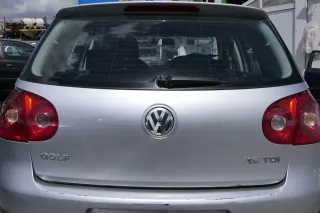 VW Golf 5 V Heckklappe hinten Kofferraumklappe mit Scheibe silber grau LA7W re - Bild 2