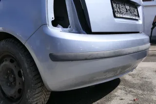 Skoda Fabia 6Y Schrägheck Stoßstange hinten Heckstoßstange silber grau LF7U - Bild 4