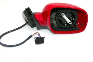 VW Passat 3B 3BG elektrischer Spiegel Außenspiegel rechts ohne Glas rot LY3D - Bild 1