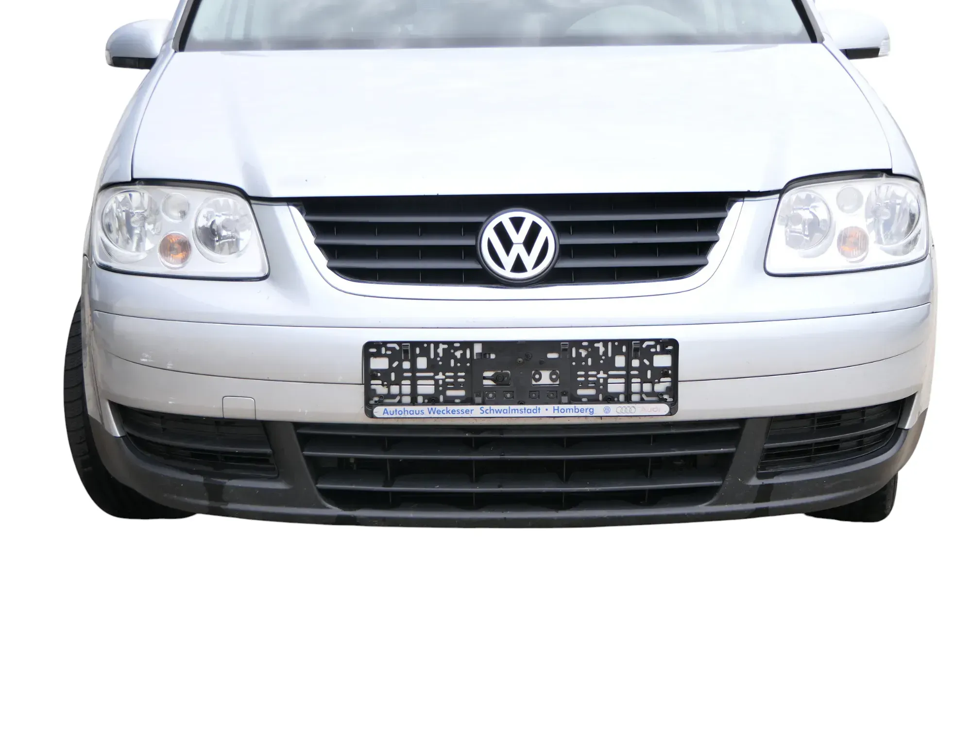 VW Touran 1T Stoßstange vorne Frontstoßstange Stoßfänger silber LA7W - Bild 1