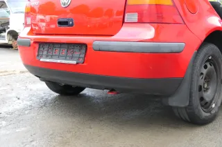VW Golf 4 Limousine Stoßstange hinten Heckstoßstange Stoßfänger rot LP3G - Bild 3