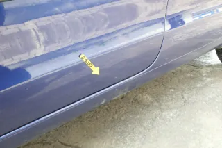 VW Polo 9N 9N3 Tür vorne links Fahrertür 2/3-Türer blau LB5N ohneAnbautei - Bild 6