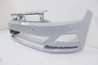 VW Polo AW 2G Stoßstange vorne Frontstoßstange Stoßfänger silber - Bild 4