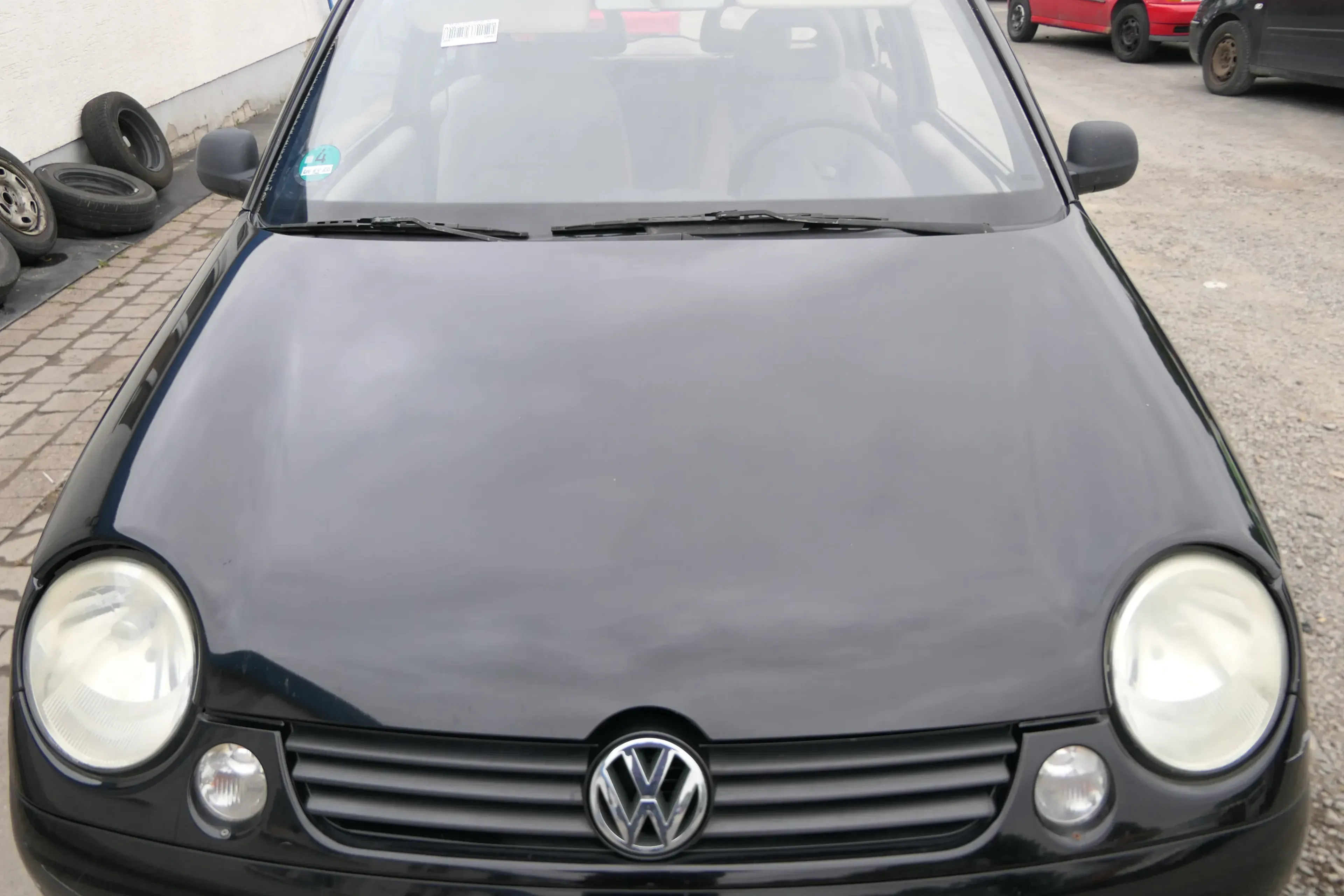 VW Lupo Motorhaube Klappe Frontklappe Haube vorne schwarz L041 uni - Bild 1