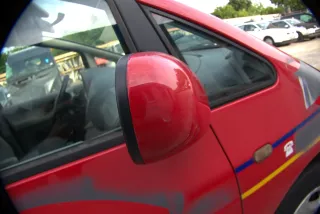 VW Sharan Alhambra elektrischer Spiegel Außenspiegel rechts rot Galaxy WGR Ford - Bild 4