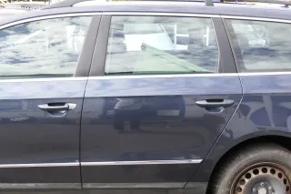 VW Passat 3C Kombi Variant Tür hinten links blau grau LC5F ohne Anbauteile - Bild 1