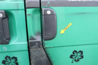 VW T4 Tür vorne rechts grün LA6N Beifahrertür 701831056H bis ca. 1996 ohne Anbau - Bild 9