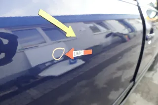 VW Passat 3B 3BG 3B6 Kombi Avant Tür hinten rechts mit Scheibe blau LB5N - Bild 3