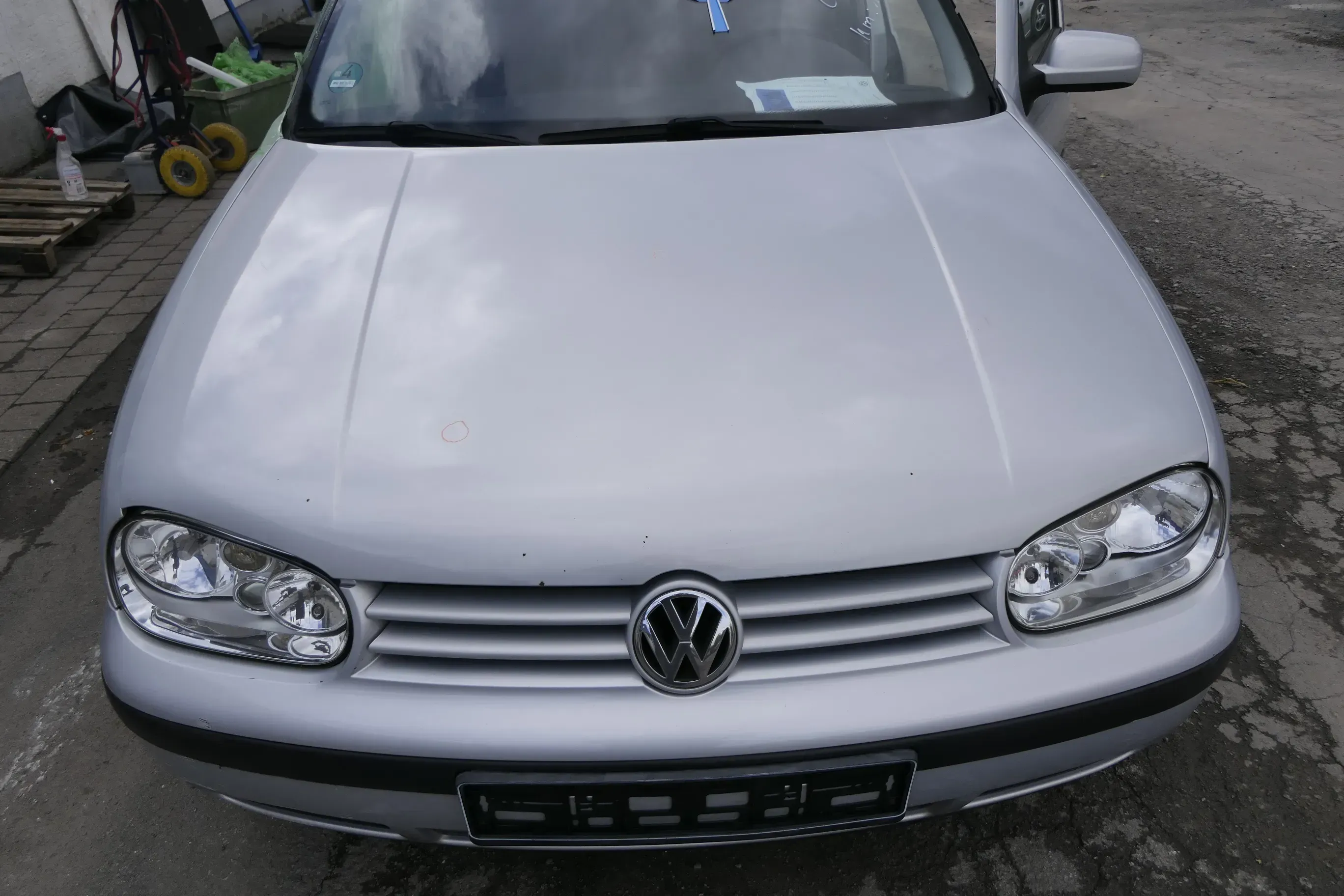 VW Golf 4 Motorhaube Haube Klappe vorne silber grau LB7Z satinsilber satin 846 - Bild 1