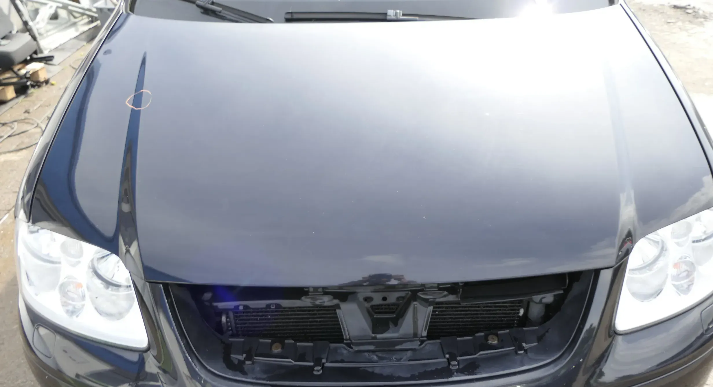 VW Touran 1T oder VW Caddy 2K Motorhaube Klappe schwarz LC9X Haube - Bild 1
