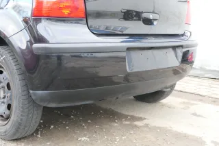 VW Polo 9N 9N3 Stoßstange Heckstoßstange hinten schwarz LC9Z - Bild 4
