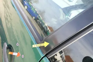 VW Lupo Seat Arosa Tür vorne links Fahrertür grün LA6N (mechanischer FH) - Bild 7