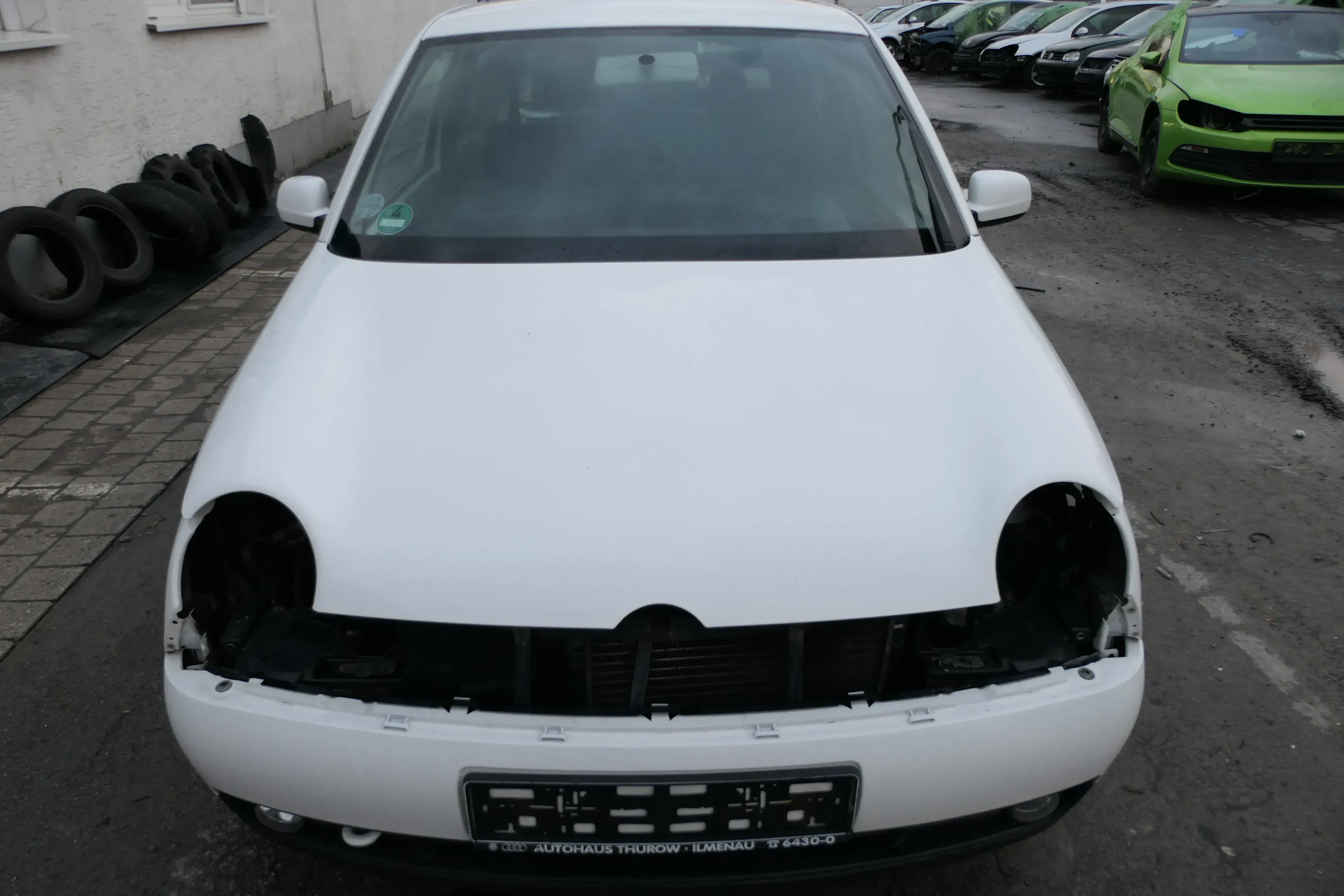 VW Lupo Motorhaube KLappe vorne weiß LB9A - Bild 1