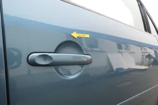 VW Touran 1T3 1T Tür vorne rechts Beifahrertür blau gürn LC5Q ohne Anbauteile - Bild 6
