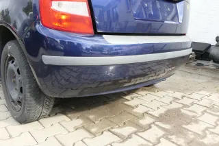 Skoda Fabia 6Y Schrägheck Stoßstange hinten Heckstoßstange blau LF5U - Bild 4