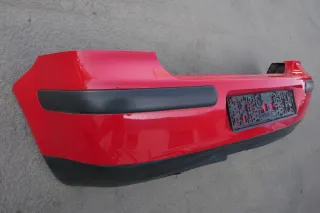 VW Golf 4 Limousine Stoßstange hinten Heckstoßstange Stoßfänger rot LP3G - Bild 4