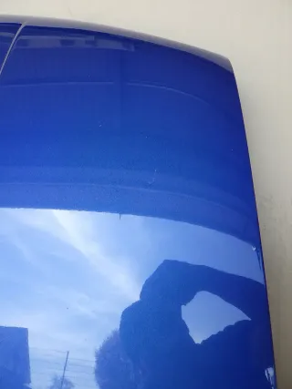 VW Golf 4 Motorhaube Haube Klappe vorne blau LA5W - Bild 5