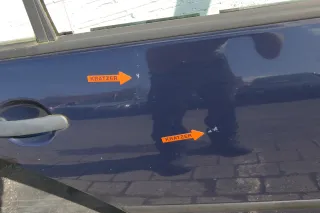 VW Golf 4 Bora Tür hinten rechts nur Kombi / Variant blau LA5G perlblau - Bild 3