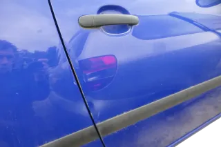 Seat Ibiza 6L Tür Fahrertür 2/3-Türer vorne rechts blau LS5G ohne Anbauteile - Bild 8