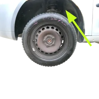 VW Caddy 2K SA Radhausschale Dämpfung Radhaus hinten rechts 2K0810972E - Bild 1