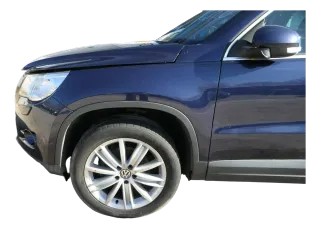 VW Tiguan Kotflügel vorne links original 5N0821105A + Leiste blau LH5X - Bild 1