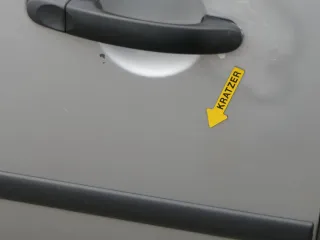 VW Caddy 3 2k Tür hinten rechts silber LA7W Schiebetür mit Scheibe - Bild 3