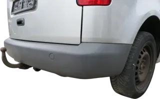 VW Caddy 2K Stoßstange hinten Heckstoßstange Stoßfänger grau graphit nicht lack - Bild 3