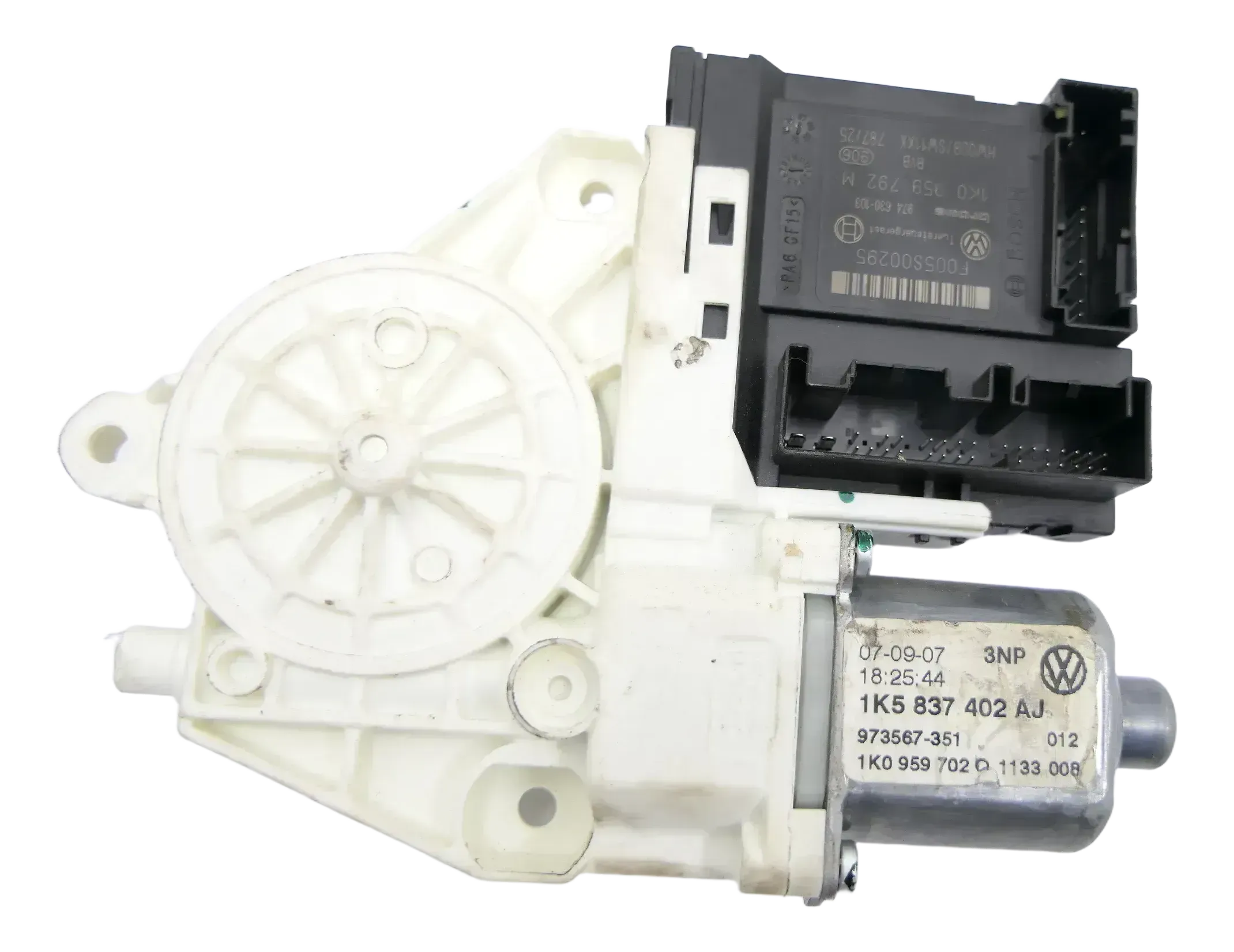 VW Golf 5 elektrischer Fensterheber Motor vorne recht 1K5837402AJ 4/5Türer Kombi - Bild 1