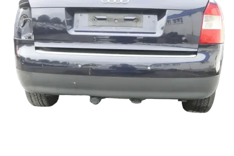 Audi A4 8E B6 Kombi Avant Stoßstange hinten mit Spoiler blau LZ5L PDC