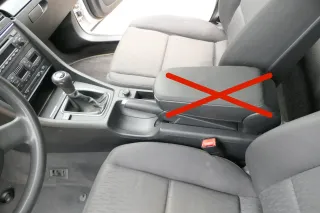 Audi A4 8E B6 B7 Mitteltunnel hinten Verkleidung um Handbremse Konsole schwarz - Bild 2