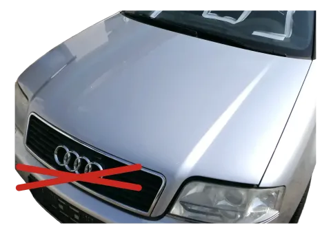 Audi A6 4B Motorhaube Klappe vorn Facelift (ab. Mitte 2002) silber LY7W